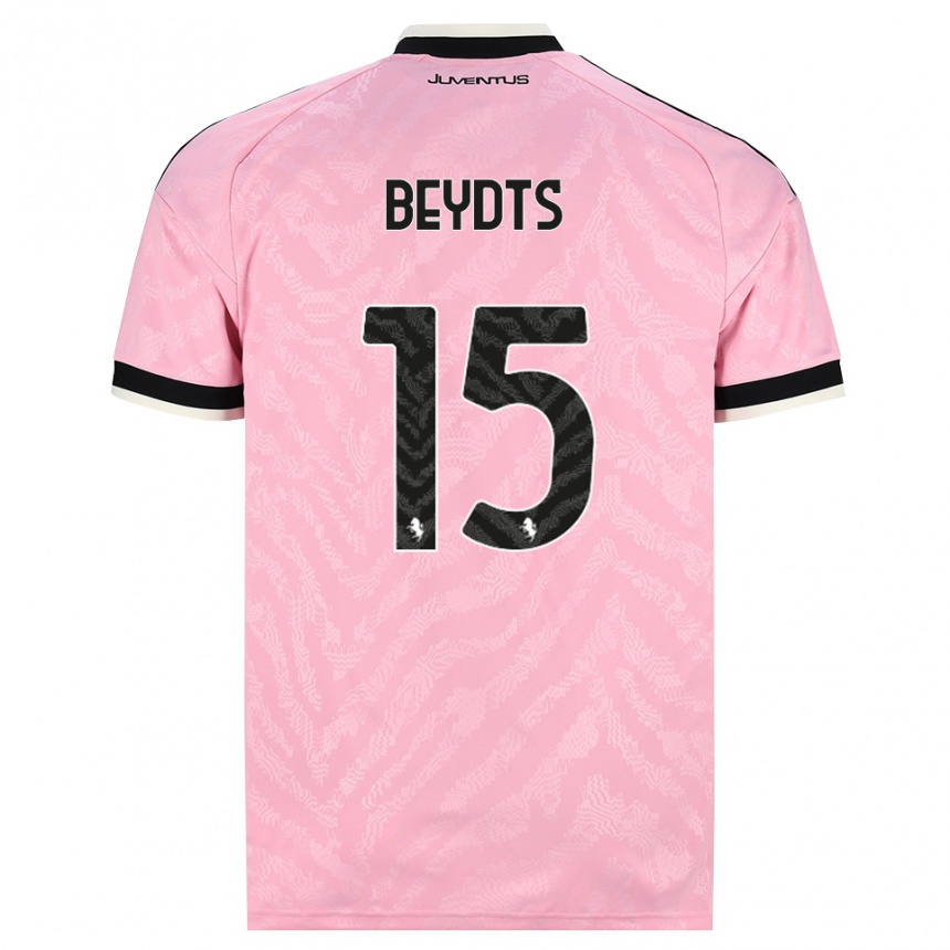 גברים כדורגל Antoine Beydts #15 ורוד שחור הרחק ג'רזי 2026/27