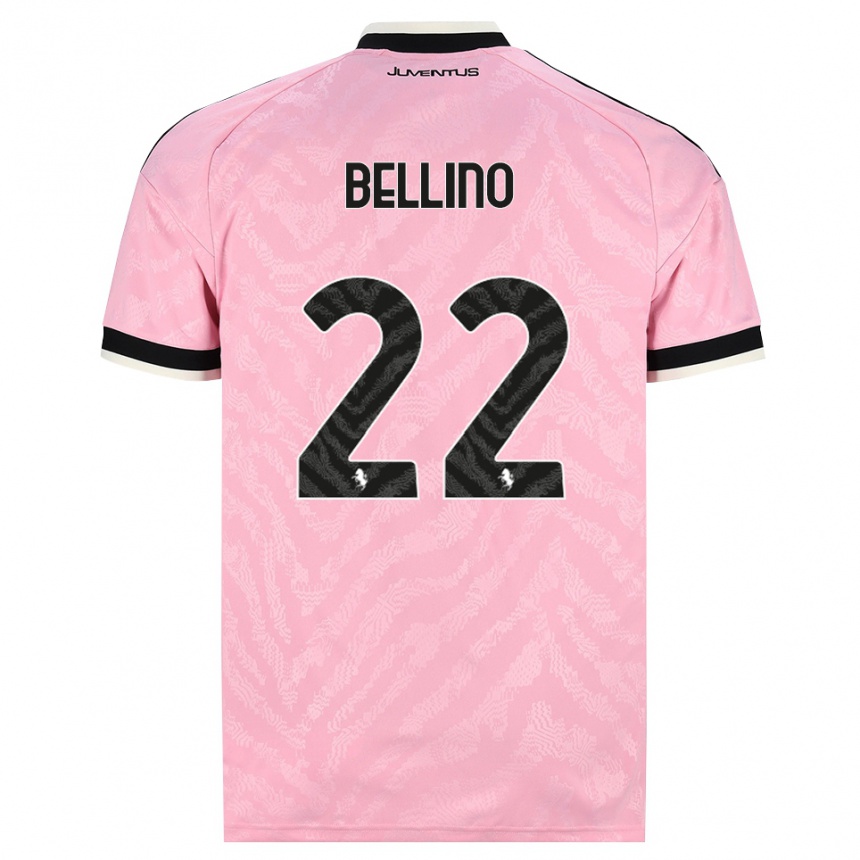 גברים כדורגל Filippo Bellino #22 ורוד שחור הרחק ג'רזי 2026/27