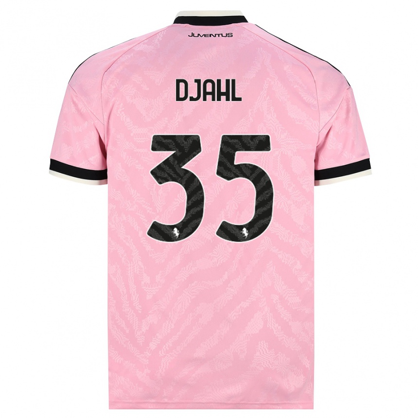 גברים כדורגל Rayan Djahl #35 ורוד שחור הרחק ג'רזי 2026/27 גברים כדורגל Rayan Djahl #35 ורוד שחור הרחק ג'רזי 2026/27