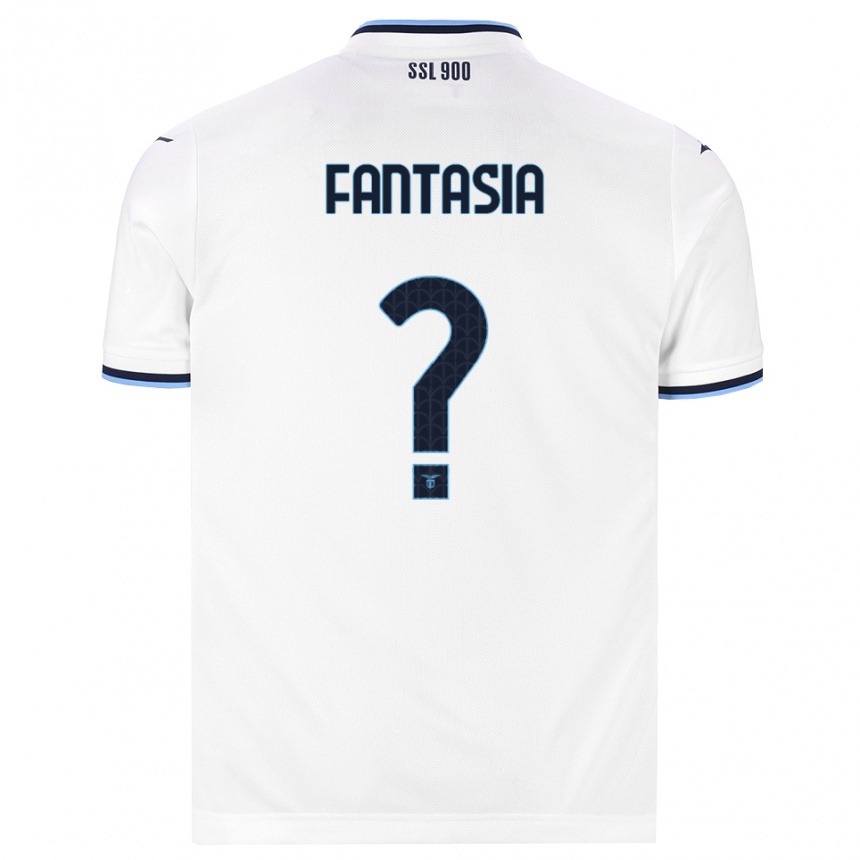 גברים כדורגל Luca Fantasia #0 לבן כחול כהה הרחק ג'רזי 2026/27