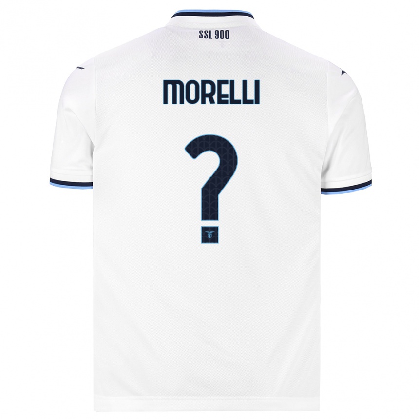 גברים כדורגל Manuel Morelli #0 לבן כחול כהה הרחק ג'רזי 2026/27