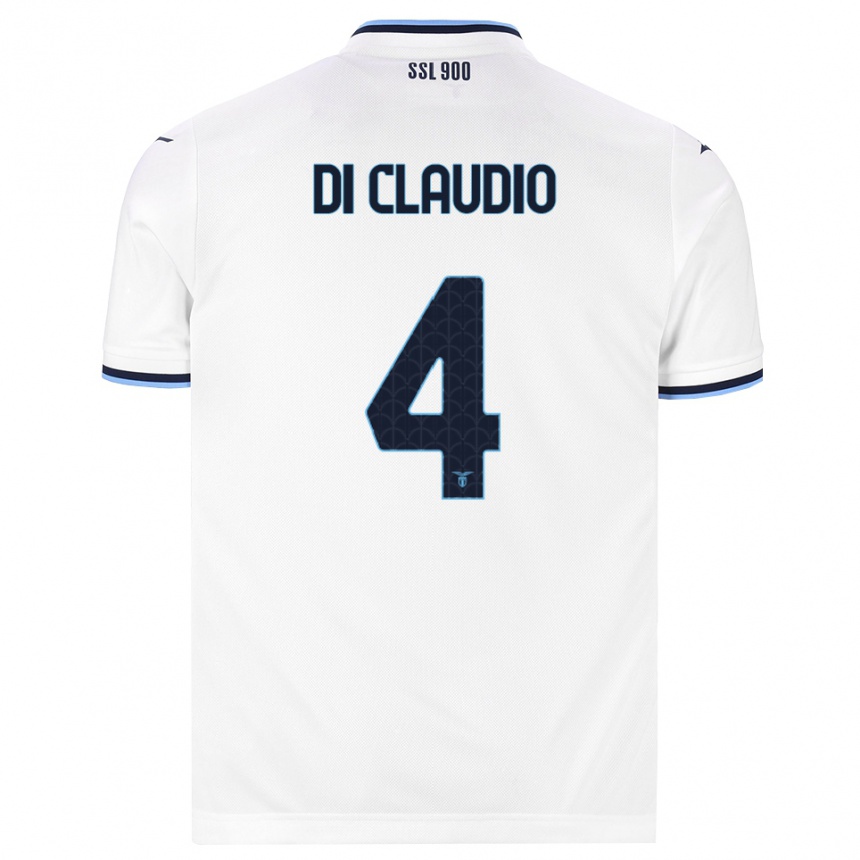 גברים כדורגל Federico Di Claudio #4 לבן כחול כהה הרחק ג'רזי 2026/27 גברים כדורגל Federico Di Claudio #4 לבן כחול כהה הרחק ג'רזי 2026/27