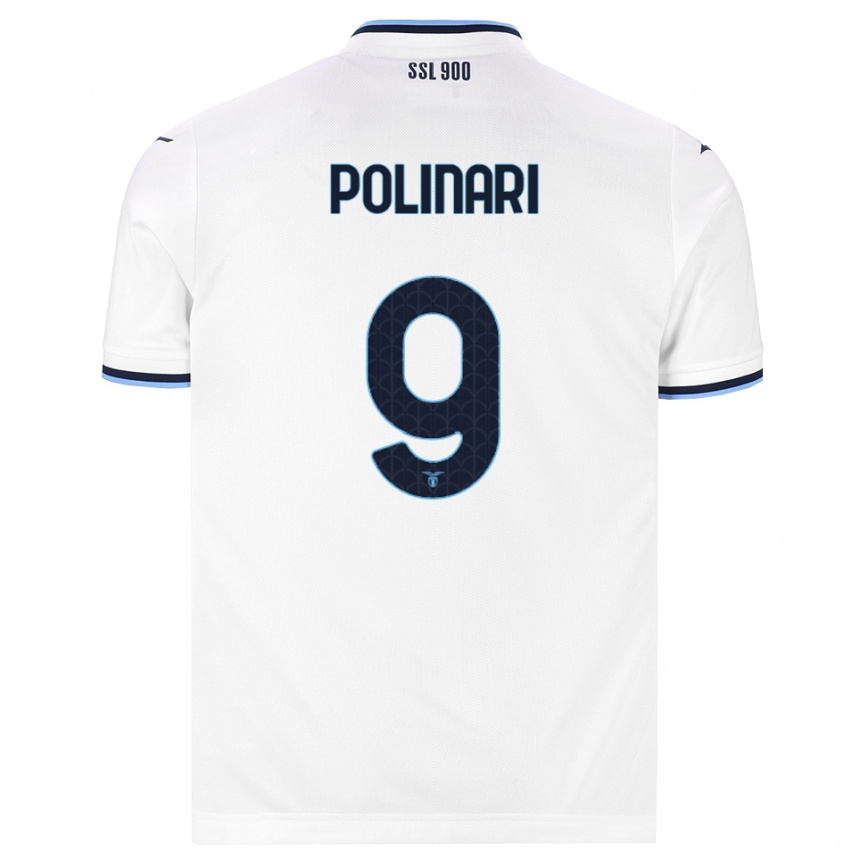 גברים כדורגל Fabio Polinari #9 לבן כחול כהה הרחק ג'רזי 2026/27 גברים כדורגל Fabio Polinari #9 לבן כחול כהה הרחק ג'רזי 2026/27