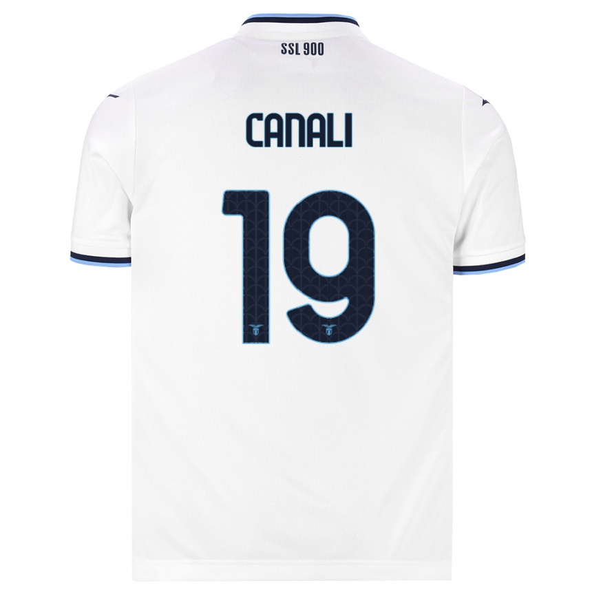 גברים כדורגל Giorgio Canali #19 לבן כחול כהה הרחק ג'רזי 2026/27 גברים כדורגל Giorgio Canali #19 לבן כחול כהה הרחק ג'רזי 2026/27