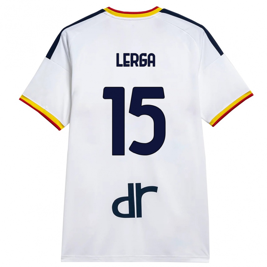 גברים כדורגל Roko Lerga #15 לבן צהוב אדום הרחק ג'רזי 2026/27