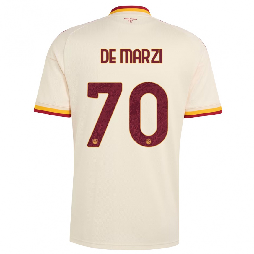 גברים כדורגל Giorgio De Marzi #70 שמפניה אדום צהוב הרחק ג'רזי 2026/27 גברים כדורגל Giorgio De Marzi #70 שמפניה אדום צהוב הרחק ג'רזי 2026/27