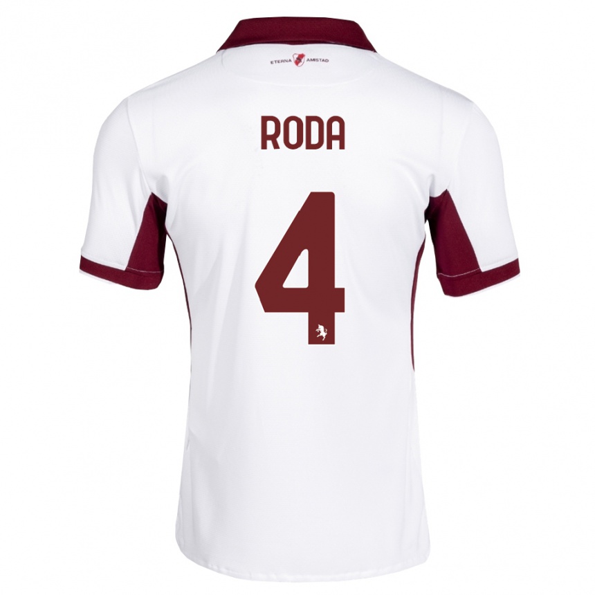 גברים כדורגל Alex Roda #4 בורדו לבן אדום הרחק ג'רזי 2026/27