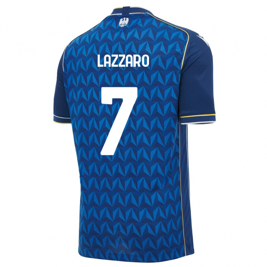גברים כדורגל Davide Lazzaro #7 כחול מלכותי כחול הרחק ג'רזי 2026/27
