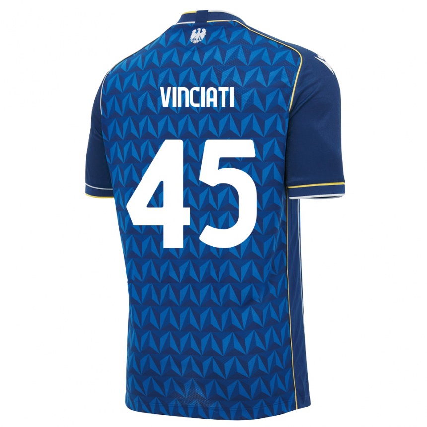 גברים כדורגל Giulio Vinciati #45 כחול מלכותי כחול הרחק ג'רזי 2026/27 גברים כדורגל Giulio Vinciati #45 כחול מלכותי כחול הרחק ג'רזי 2026/27