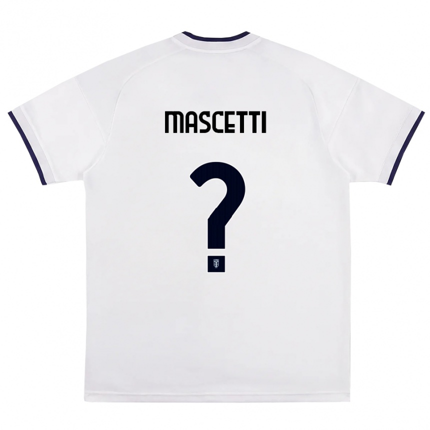 גברים כדורגל Francesco Mascetti #0 לבן אדום כחול מלכותי הרחק ג'רזי 2026/27 גברים כדורגל Francesco Mascetti #0 לבן אדום כחול מלכותי הרחק ג'רזי 2026/27