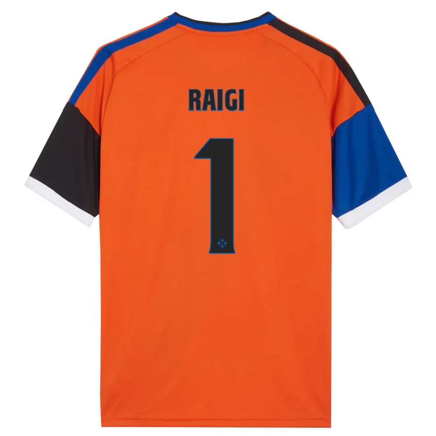 גברים כדורגל Francesco Raigi #1 כתום כחול שחור לבן הרחק ג'רזי 2026/27