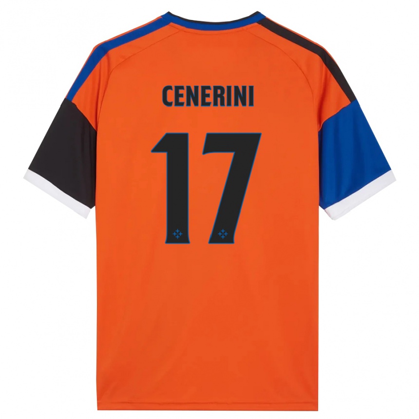 גברים כדורגל Marco Cenerini #17 כתום כחול שחור לבן הרחק ג'רזי 2026/27