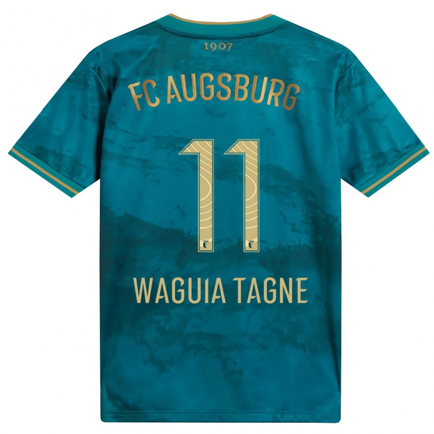 גברים כדורגל Evan Waguia Tagne #11 ירוק חום הרחק ג'רזי 2026/27