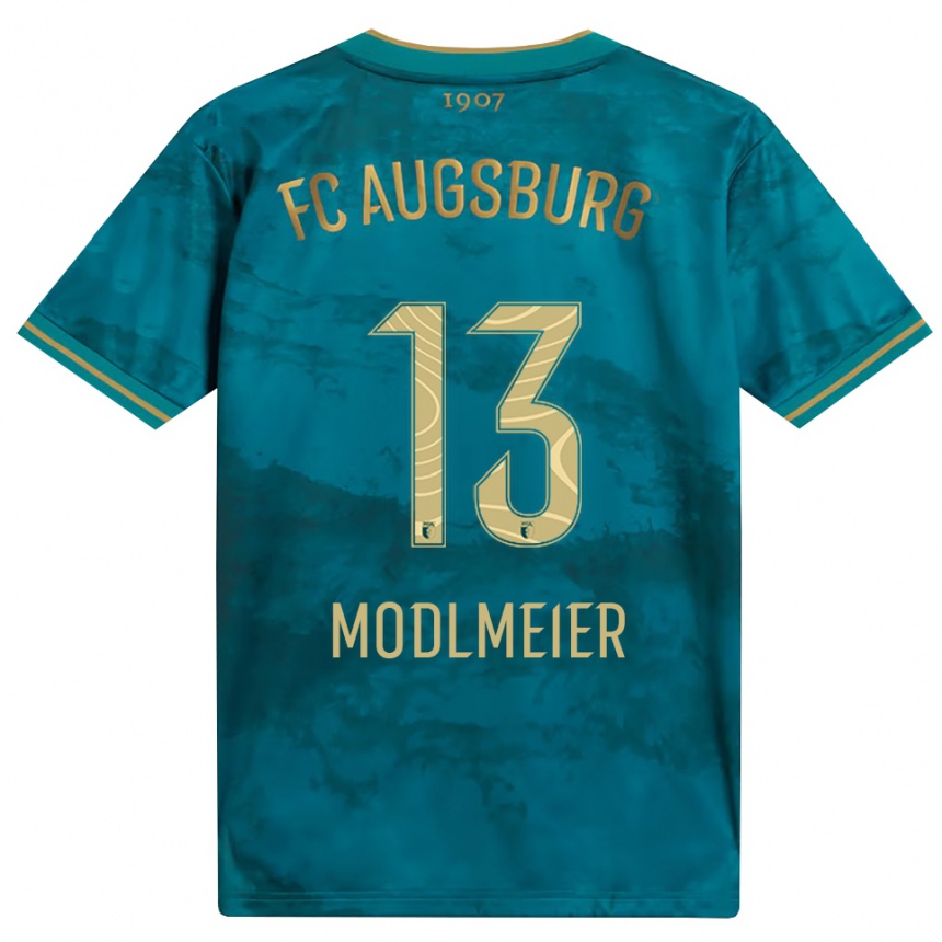 גברים כדורגל Benedikt Modlmeier #13 ירוק חום הרחק ג'רזי 2026/27