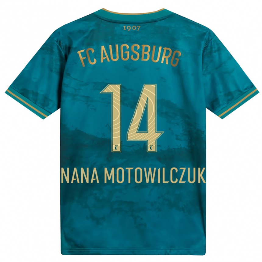 גברים כדורגל Kevin Nana Motowilczuk #14 ירוק חום הרחק ג'רזי 2026/27