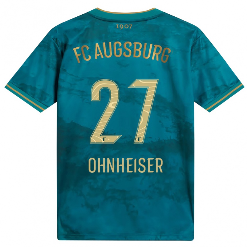 גברים כדורגל Nico Ohnheiser #27 ירוק חום הרחק ג'רזי 2026/27
