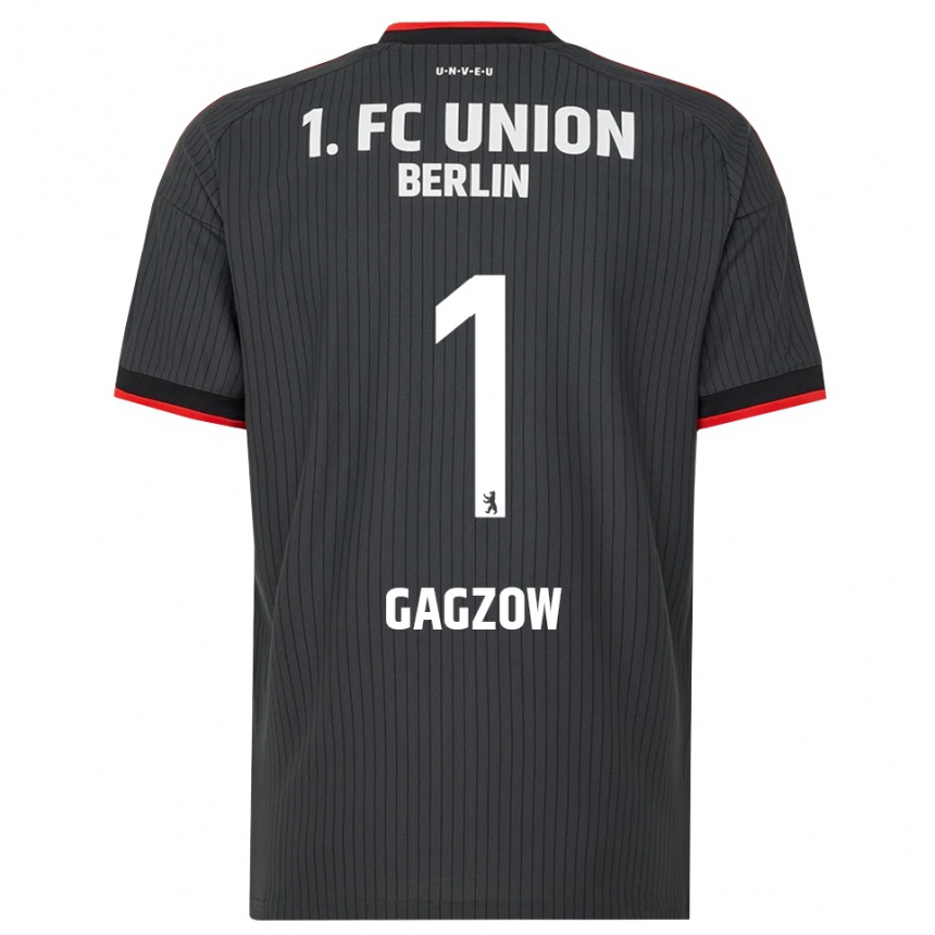 גברים כדורגל Fritz Gagzow #1 שחור לבן אדום הרחק ג'רזי 2026/27