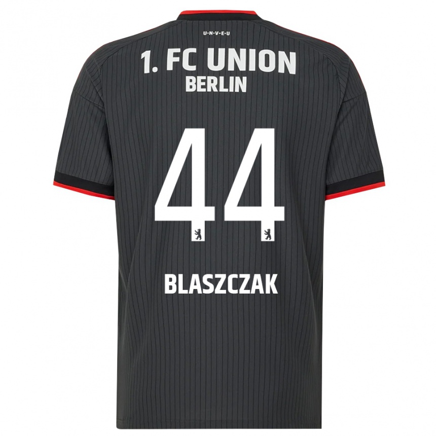 גברים כדורגל Tim Blaszczak #44 שחור לבן אדום הרחק ג'רזי 2026/27