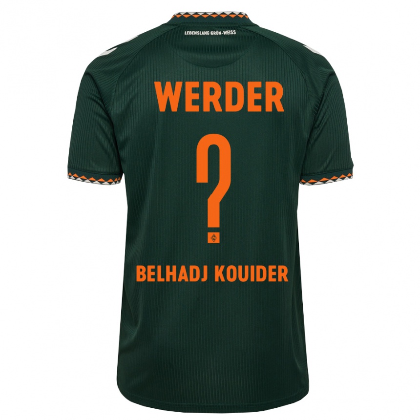 גברים כדורגל Mahfoud Belhadj Kouider #0 ירוק כהה כתום לבן הרחק ג'רזי 2026/27