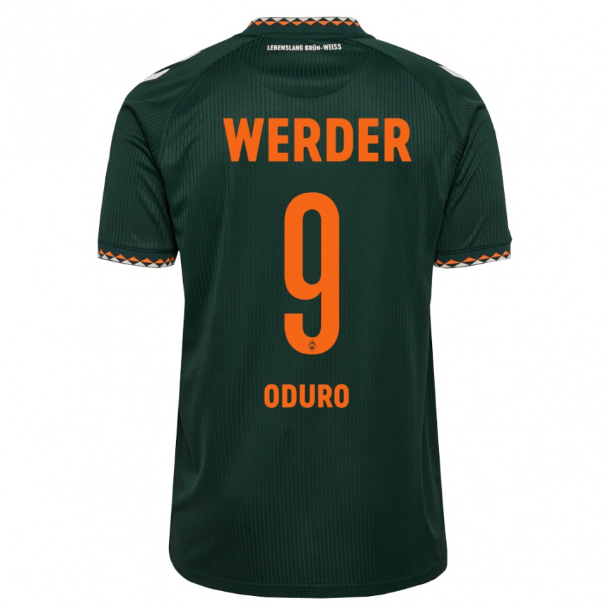 גברים כדורגל Ricardo Oduro #9 ירוק כהה כתום לבן הרחק ג'רזי 2026/27