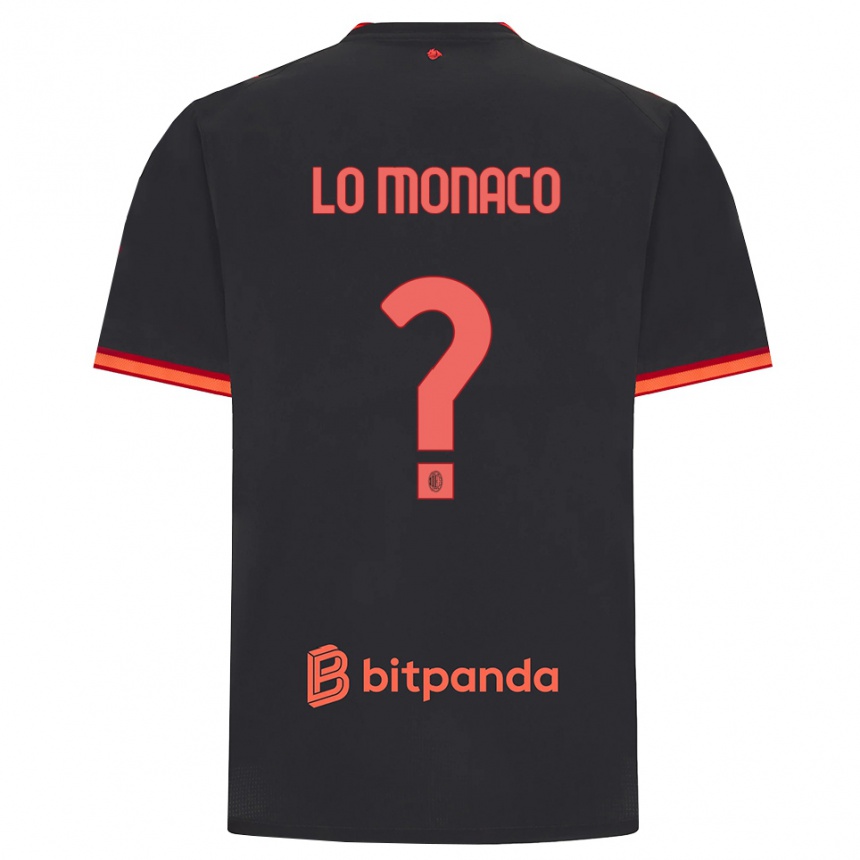 גברים כדורגל Kevin Lo Monaco #0 שחור אדום ג'רזי קיט שלישי 2026/27
