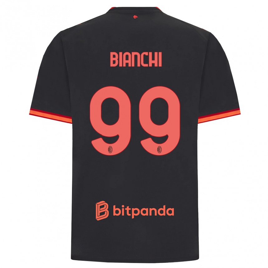 גברים כדורגל Alessandro Bianchi #99 שחור אדום ג'רזי קיט שלישי 2026/27