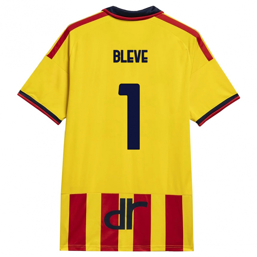 גברים כדורגל Marco Bleve #1 צהוב אדום ג'רזי ביתית 2026/27