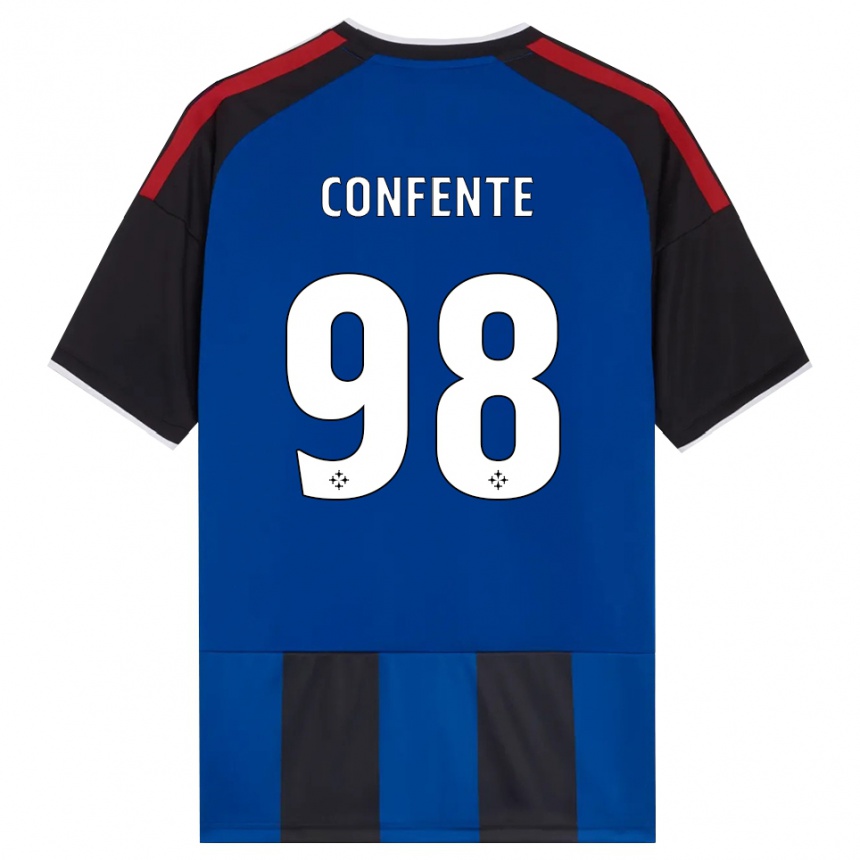 גברים כדורגל Alessandro Confente #98 כחול שחור אדום לבן ג'רזי ביתית 2026/27