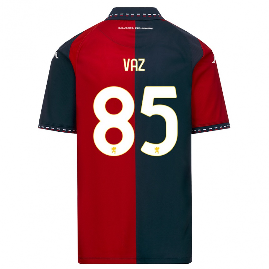 נשים כדורגל Marcelo Vaz #85 אדום שחור לבן ג'רזי ביתית 2026/27