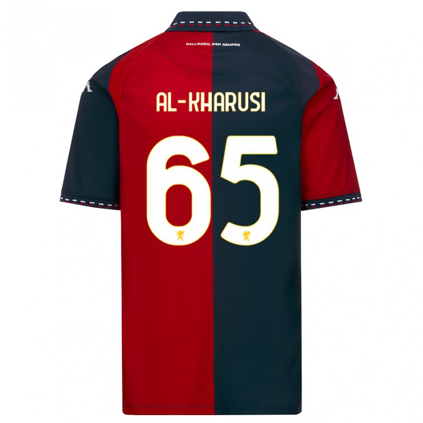 נשים כדורגל Suhayb Al-Kharusi #65 אדום שחור לבן ג'רזי ביתית 2026/27