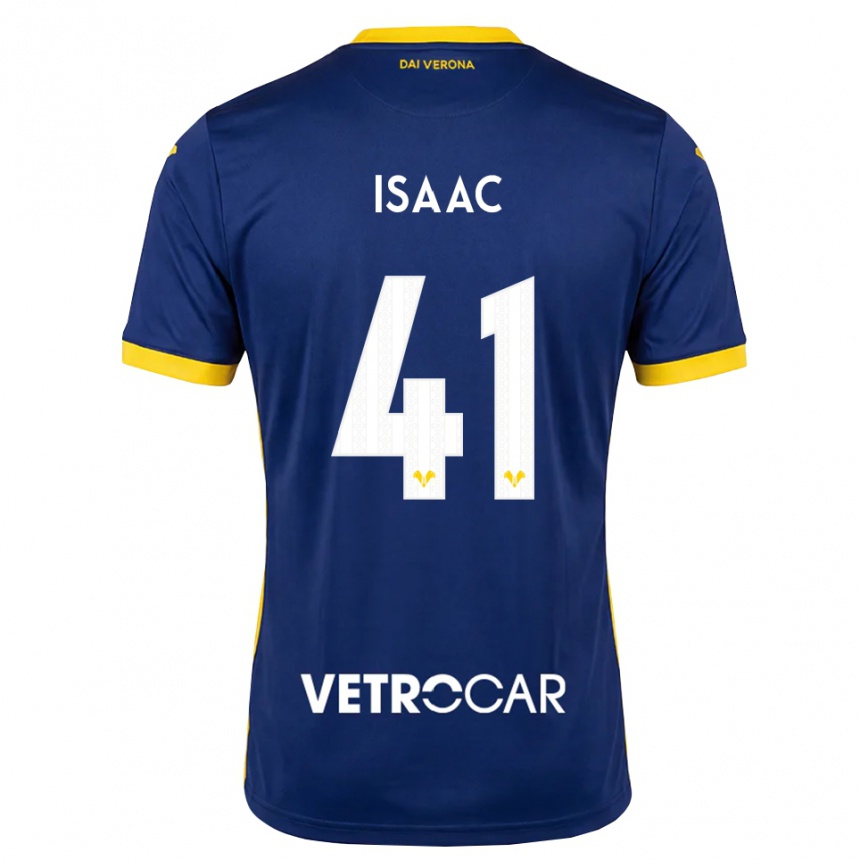 נשים כדורגל Isaac #41 כחול מלכותי צהוב לבן ג'רזי ביתית 2026/27