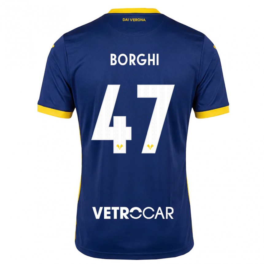 נשים כדורגל Arthur Borghi #47 כחול מלכותי צהוב לבן ג'רזי ביתית 2026/27