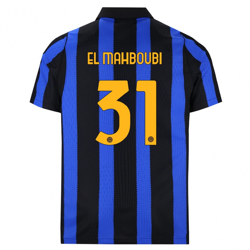 נשים כדורגל Anas El Mahboubi #31 שחור כחול צהוב ג'רזי ביתית 2026/27