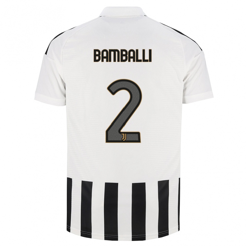 נשים כדורגל Léo Bamballi #2 שחור לבן חום ג'רזי ביתית 2026/27