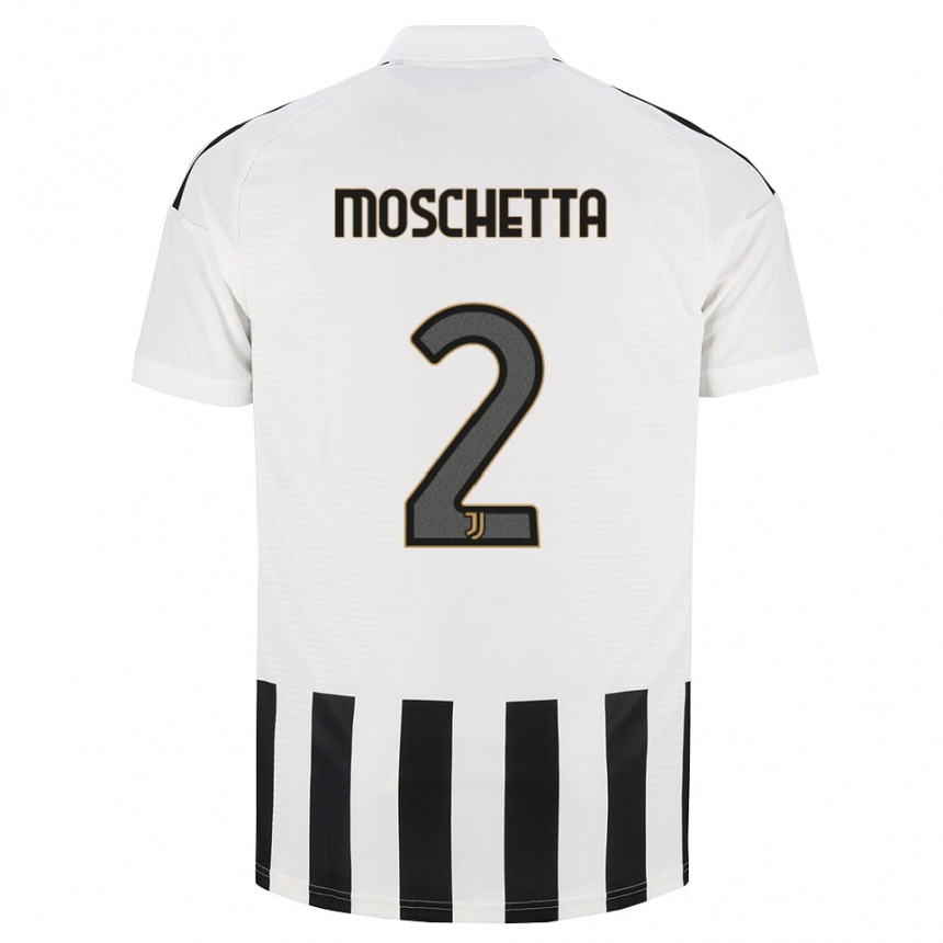 נשים כדורגל Lorenzo Moschetta #2 שחור לבן חום ג'רזי ביתית 2026/27