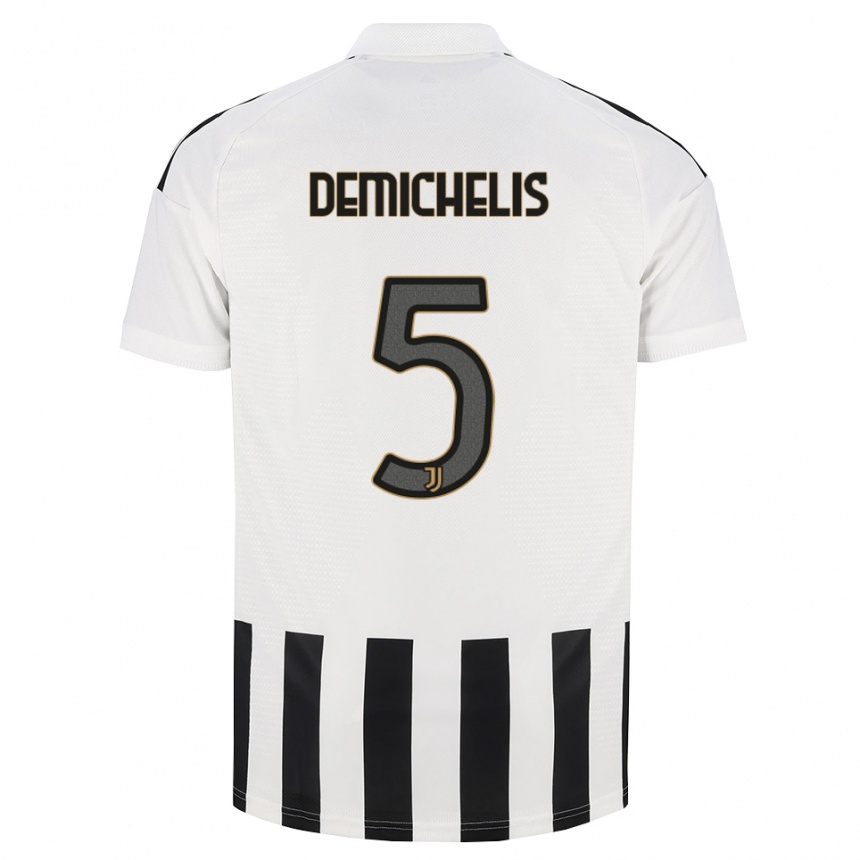 נשים כדורגל Emanuele Demichelis #5 שחור לבן חום ג'רזי ביתית 2026/27