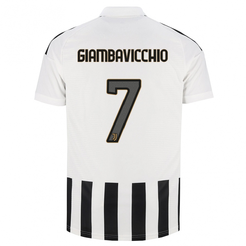 נשים כדורגל Franco Giambavicchio #7 שחור לבן חום ג'רזי ביתית 2026/27