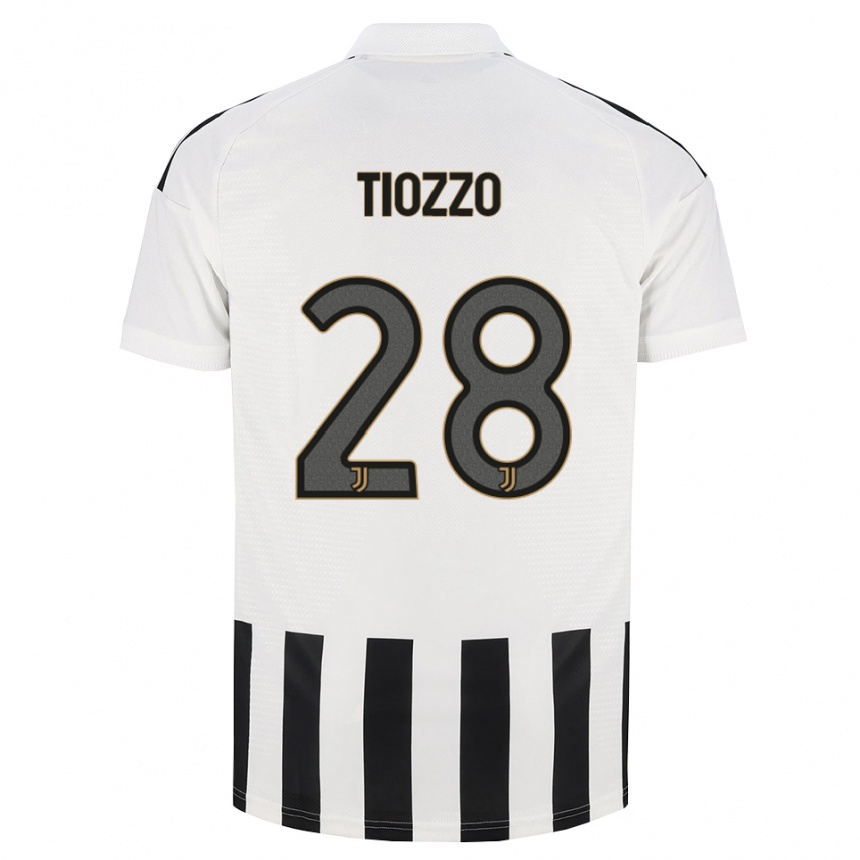 נשים כדורגל Marco Tiozzo #28 שחור לבן חום ג'רזי ביתית 2026/27