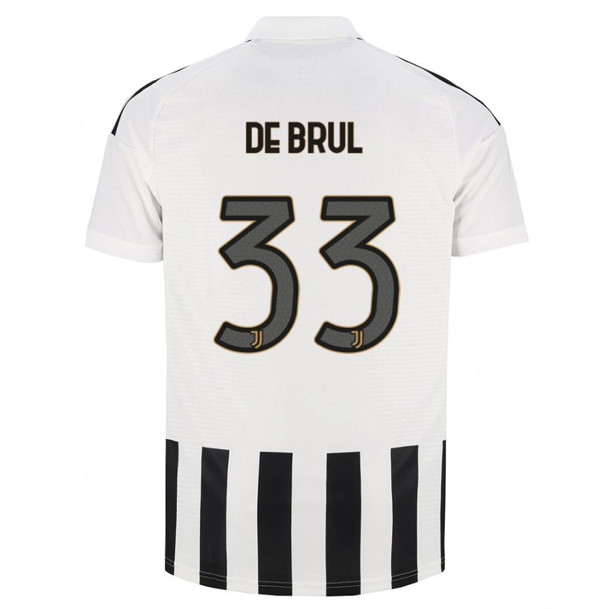 נשים כדורגל Maxime De Brul #33 שחור לבן חום ג'רזי ביתית 2026/27