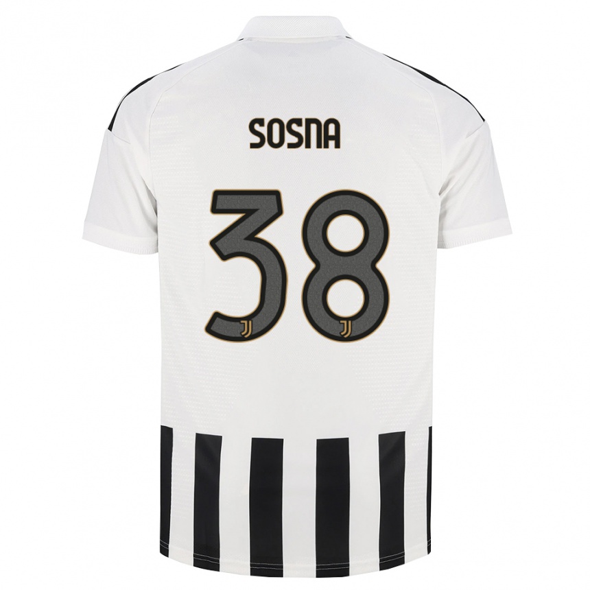 נשים כדורגל Adam Sosna #38 שחור לבן חום ג'רזי ביתית 2026/27