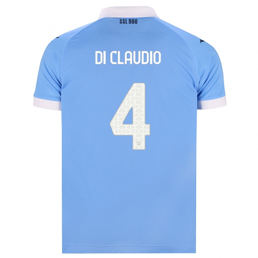 נשים כדורגל Federico Di Claudio #4 כחול שמיים שחור לבן ג'רזי ביתית 2026/27