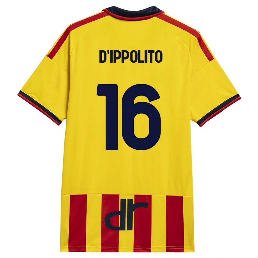 נשים כדורגל Nicola D'ippolito #16 צהוב אדום ג'רזי ביתית 2026/27