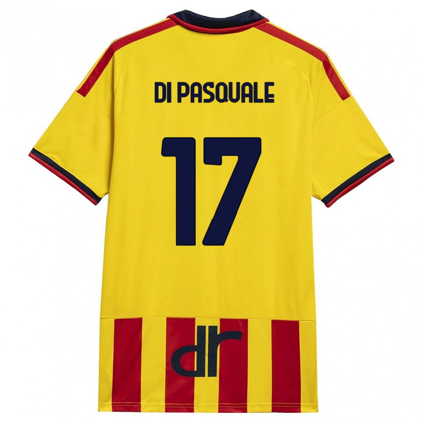 נשים כדורגל Alessandro Di Pasquale #17 צהוב אדום ג'רזי ביתית 2026/27