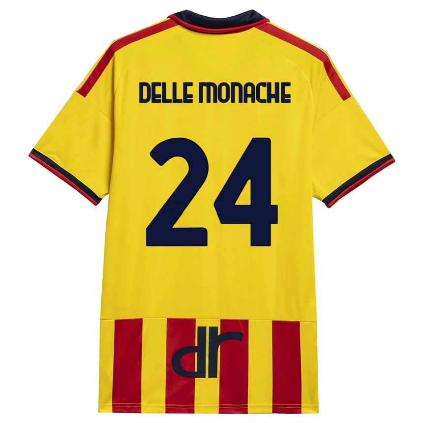נשים כדורגל Marco Delle Monache #24 צהוב אדום ג'רזי ביתית 2026/27