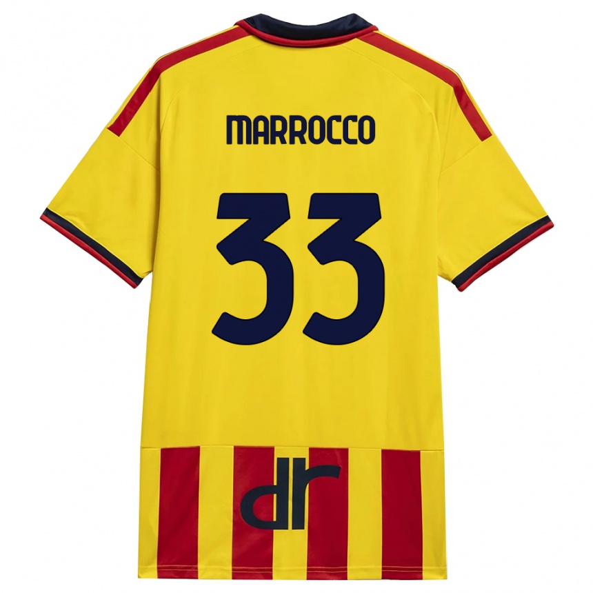 נשים כדורגל Iacopo Marrocco #33 צהוב אדום ג'רזי ביתית 2026/27