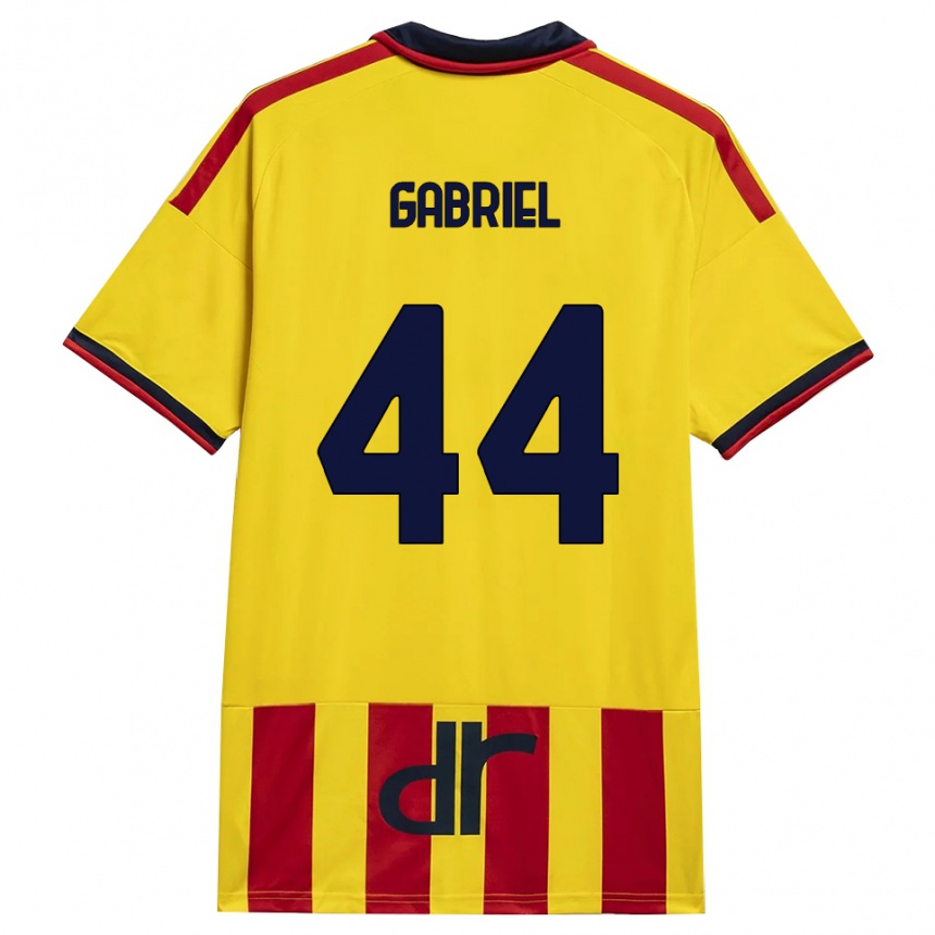 נשים כדורגל Tiago Gabriel #44 צהוב אדום ג'רזי ביתית 2026/27