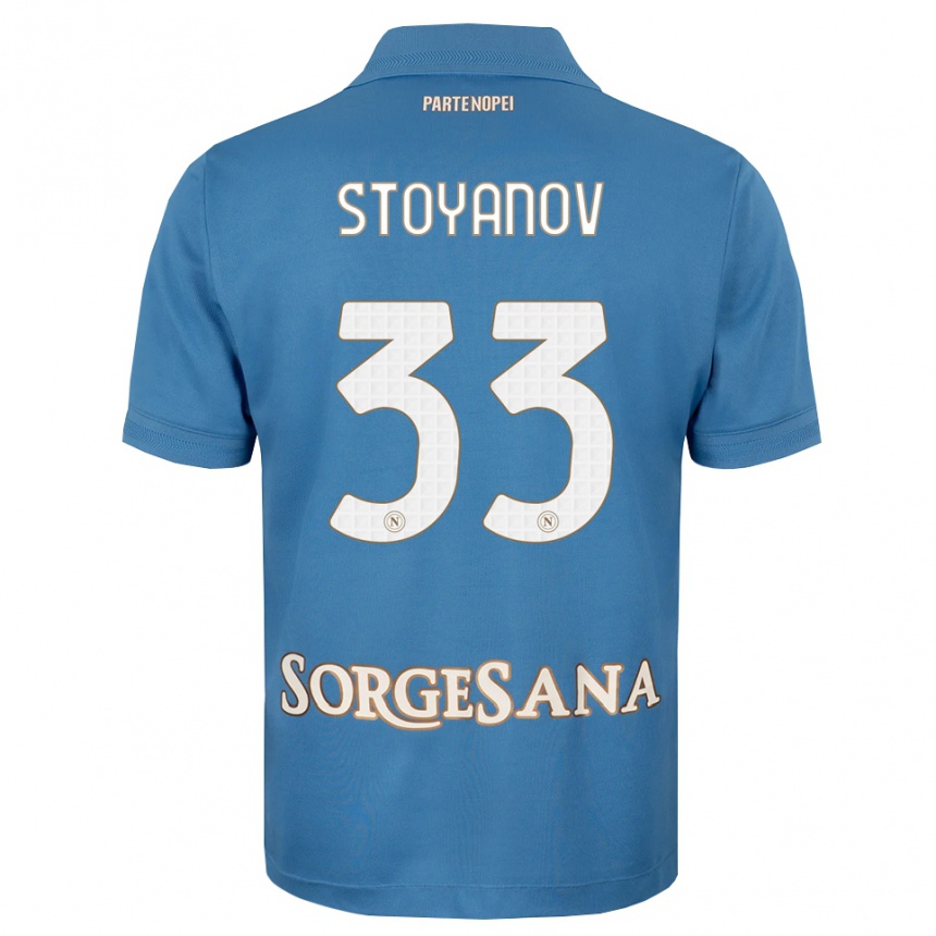 נשים כדורגל Steliyan Stoyanov #33 כחול ערפיח לבן ג'רזי ביתית 2026/27