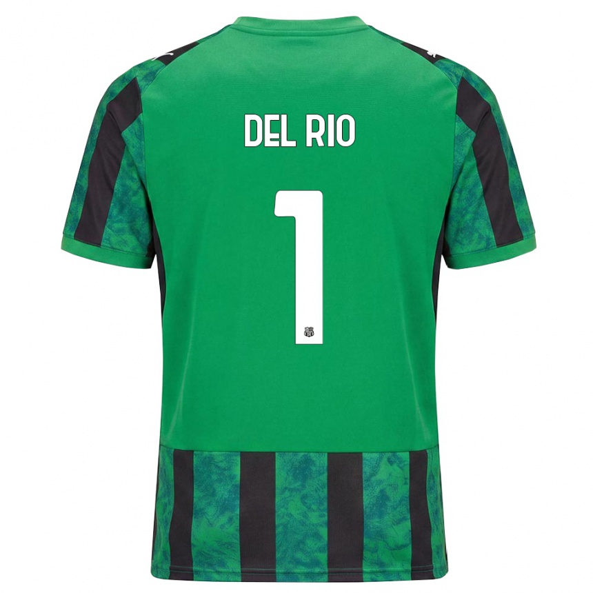 נשים כדורגל Davide Del Rio #1 ירוק שחור לבן ג'רזי ביתית 2026/27