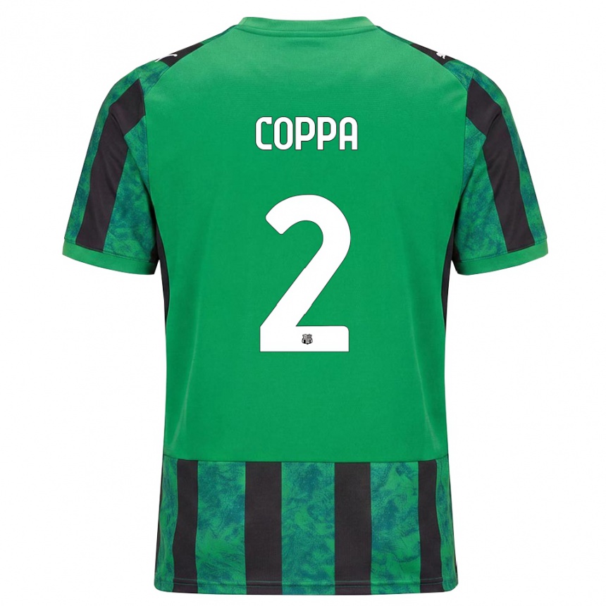נשים כדורגל Samuele Coppa #2 ירוק שחור לבן ג'רזי ביתית 2026/27