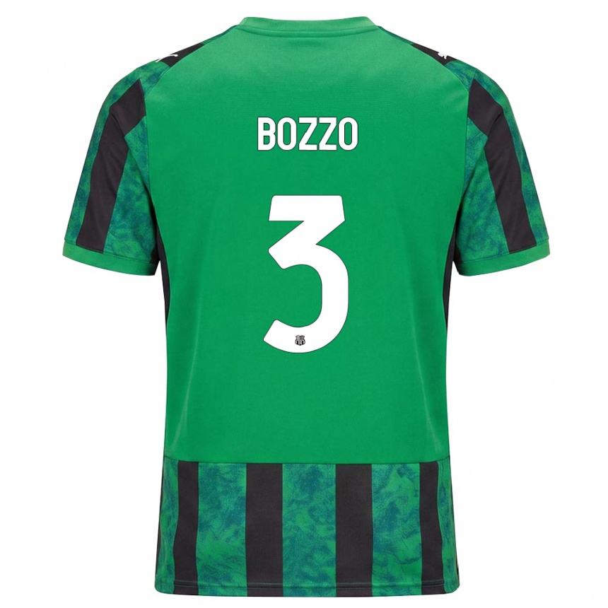 נשים כדורגל Marco Bozzo #3 ירוק שחור לבן ג'רזי ביתית 2026/27